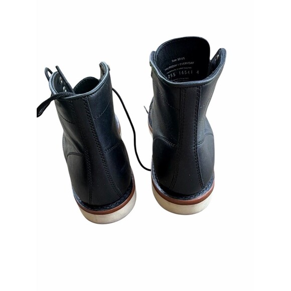 Thursday Boot Co. Everyday Boots Black Leather Lace Up Chukka Chelsea Boot White main image 4